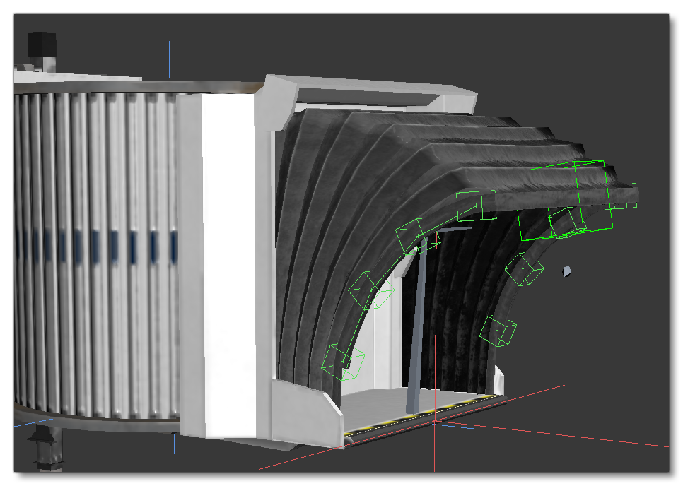 The Bend Animation Of A Jetway Hood